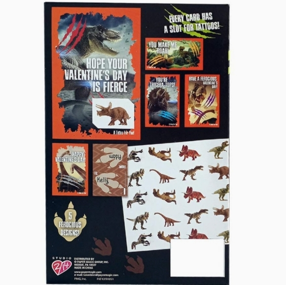 NIB | 20 🦖 Dino Tattoo Valentine's 🦕 - Picture 2 of 16